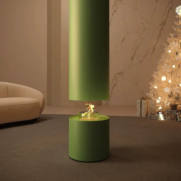 HearthArtSinn Bioethanol High-end Simple Column Real Flame Hanging Fireplaces