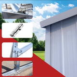 33FT × 25FT Metal Garage Barn Reinforced Steel Structure with Dual Doors