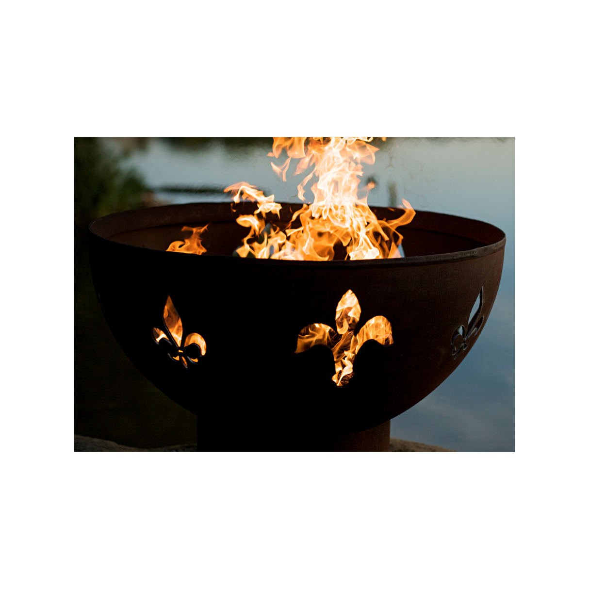 Fire Pit Art Fleur de Lis Fire Pit