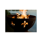 Fire Pit Art Fleur de Lis Fire Pit