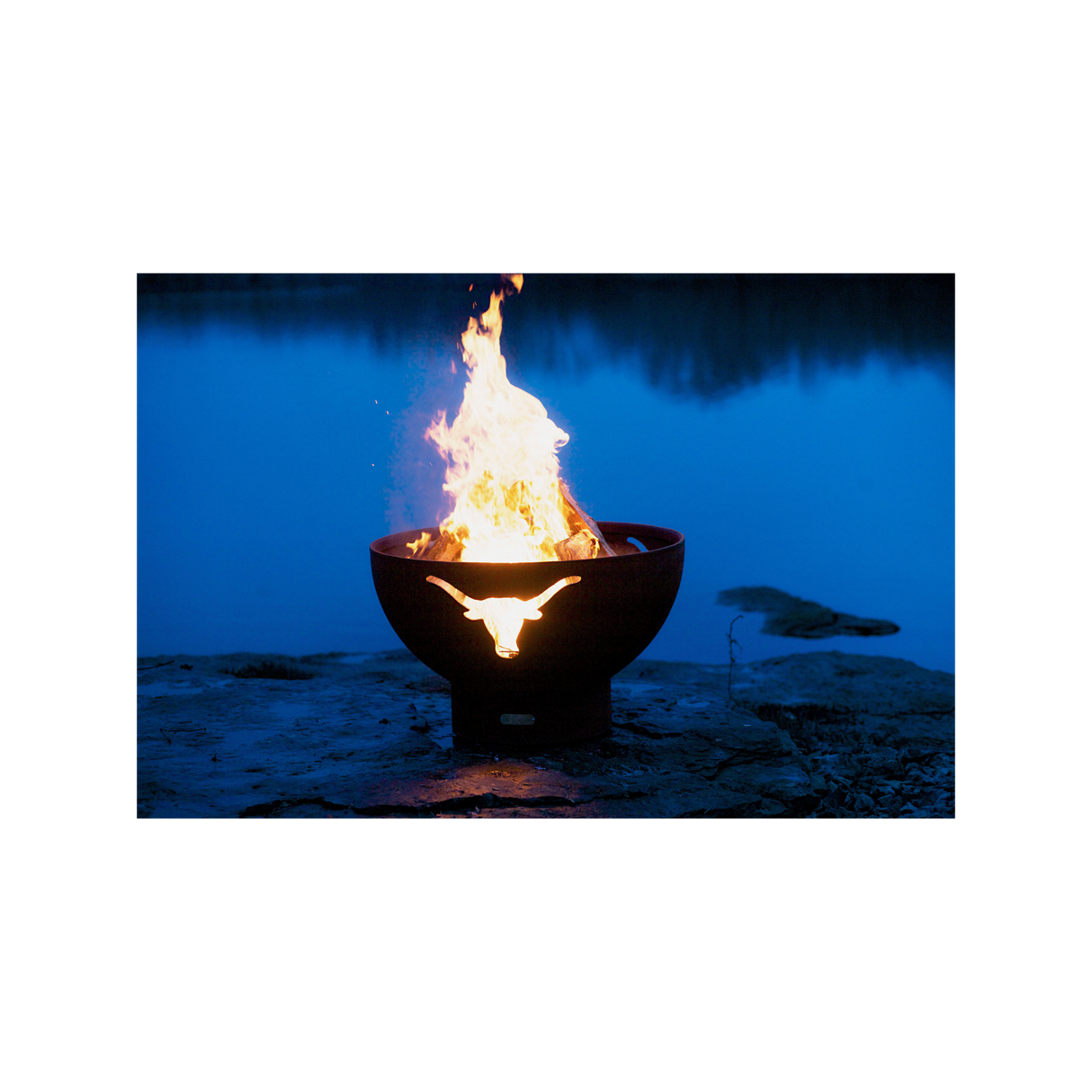 Fire Pit Art Long Horn Fire Pit