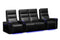 Valencia Monza Leather Home Theater Seating With Carbon Fiber Panel