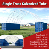 Single Truss Arch Storage Shelter Shipping Container Shelter