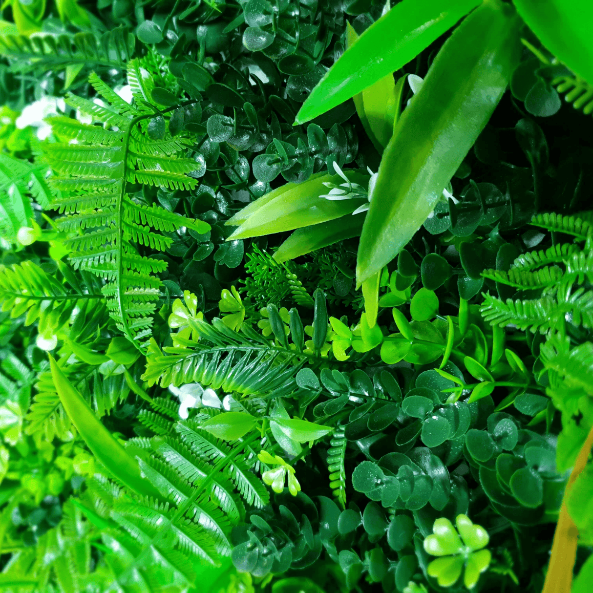 Designer Plants USA Luxury Wild Tropics Artificial Vertical Garden 40" x 40" 11SQ FT Commercial Grade UV Resistant