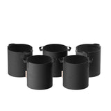 Spider Farmer 5-pack 5 gallon grow bags Heavy Duty 300G Thickened Nonwoven Plant Fabric Pots with Handles