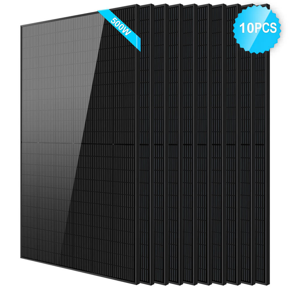 SunGoldPower 500W Mono Black PERC Solar Panel SG-500WM UL61730 CEC Listed