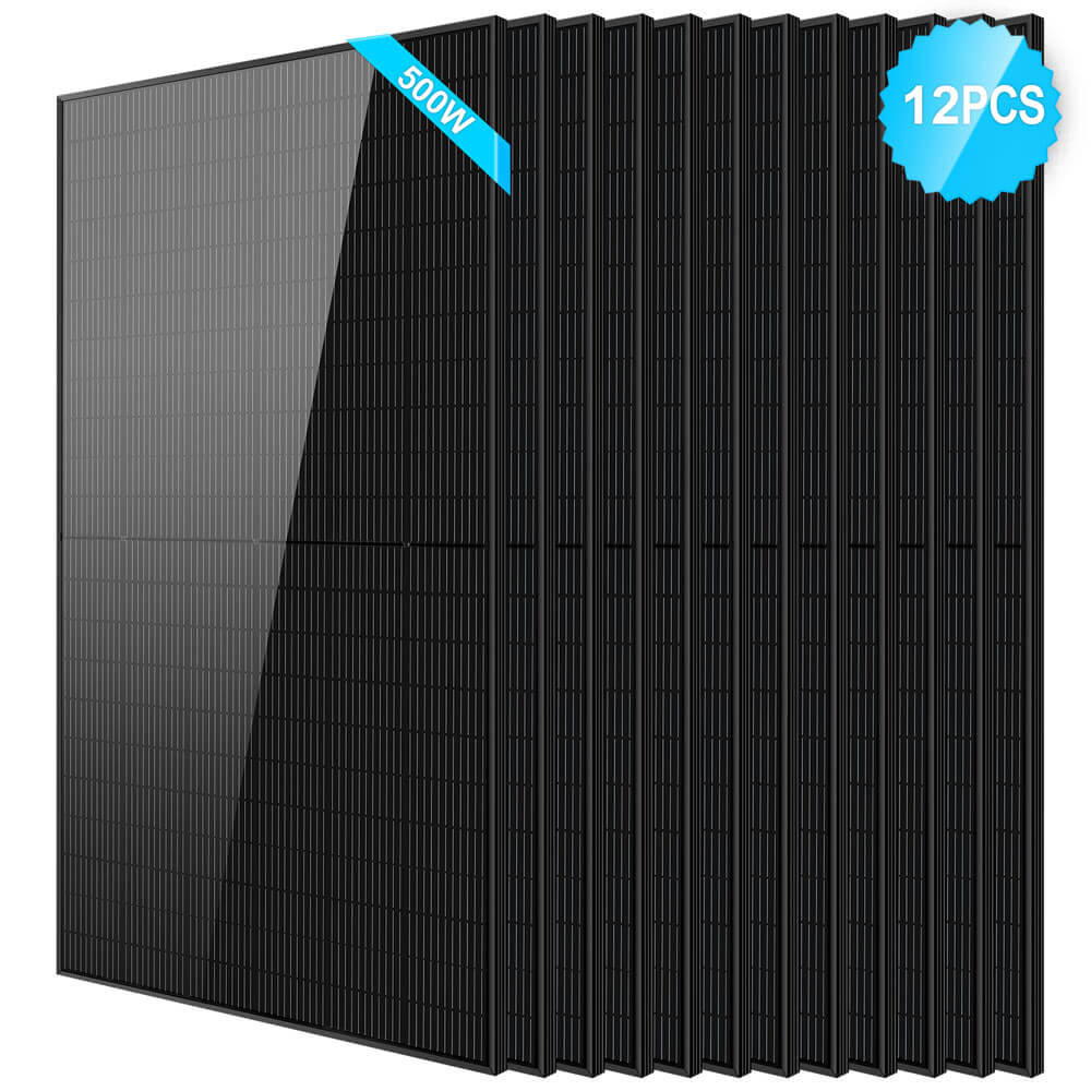 SunGoldPower 500W Mono Black PERC Solar Panel SG-500WM UL61730 CEC Listed
