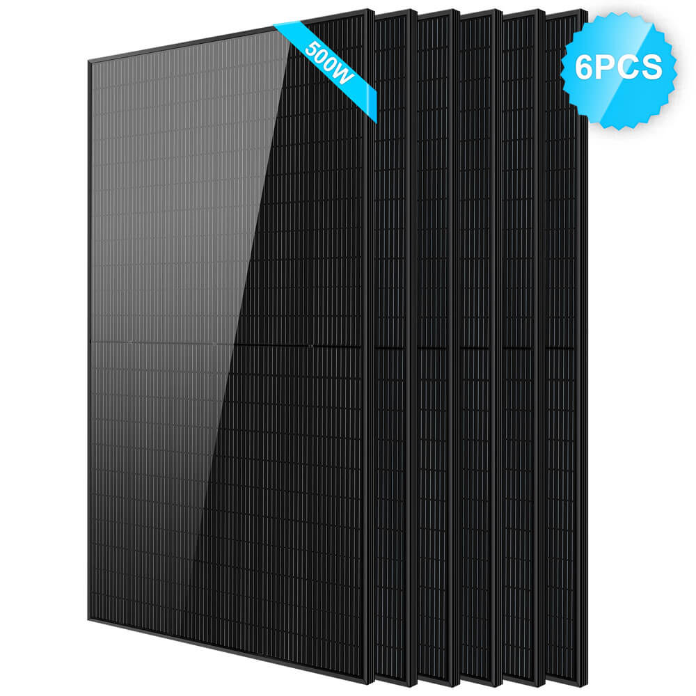 SunGoldPower 500W Mono Black PERC Solar Panel SG-500WM UL61730 CEC Listed