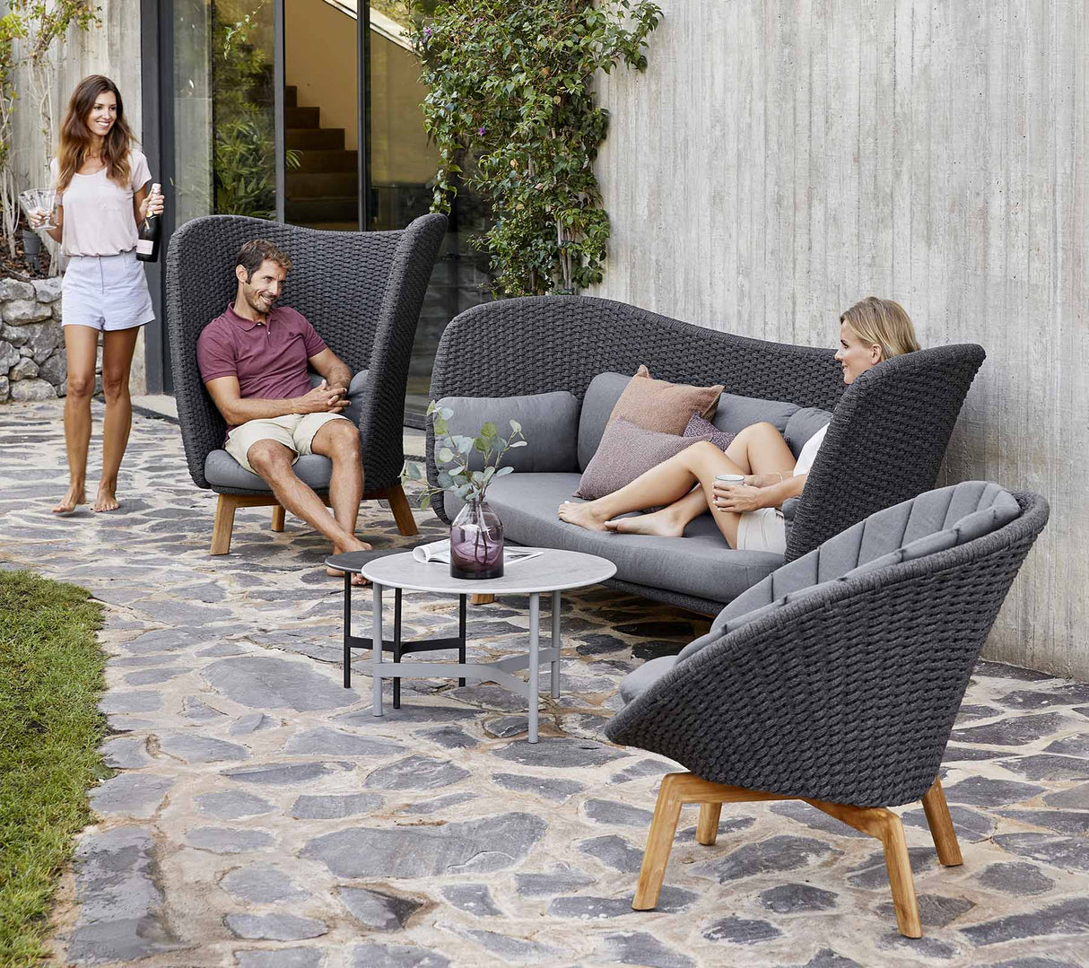 Peacock Wing 3-Seater Outdoor Sofa 5560RODGT