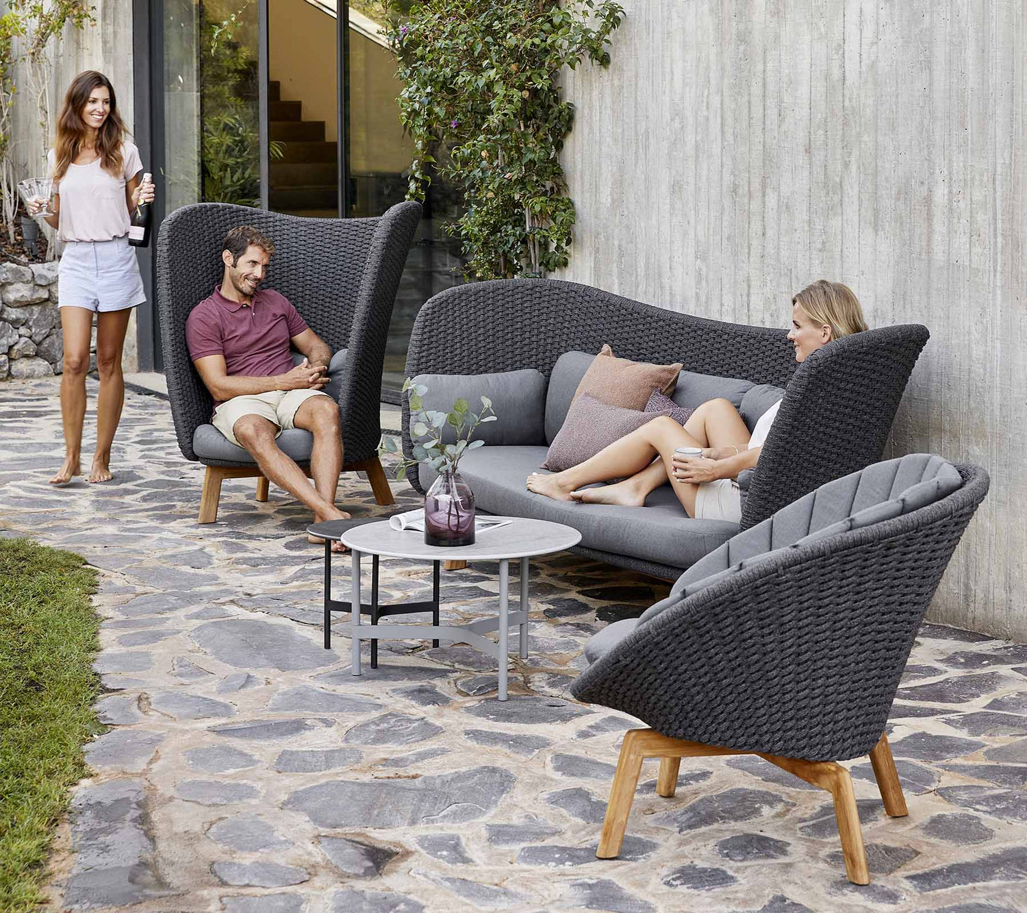 Peacock Wing 3-Seater Outdoor Sofa 5560RODGT