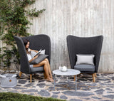 Peacock Wing Highback Outdoor Lounge Chair 5460RODGT