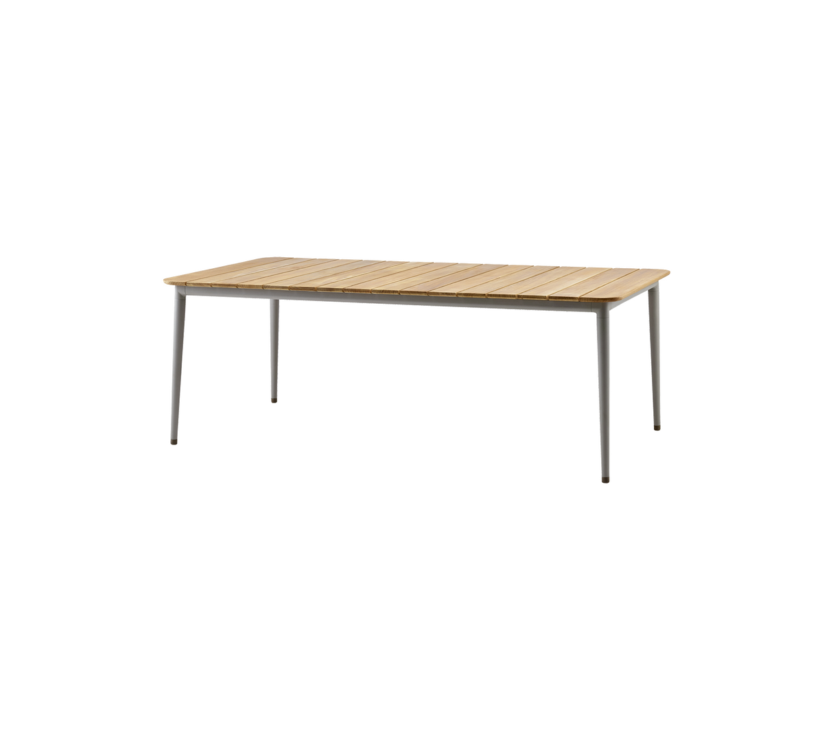 Core Outdoor Dining Table Teak Aluminium 210x90