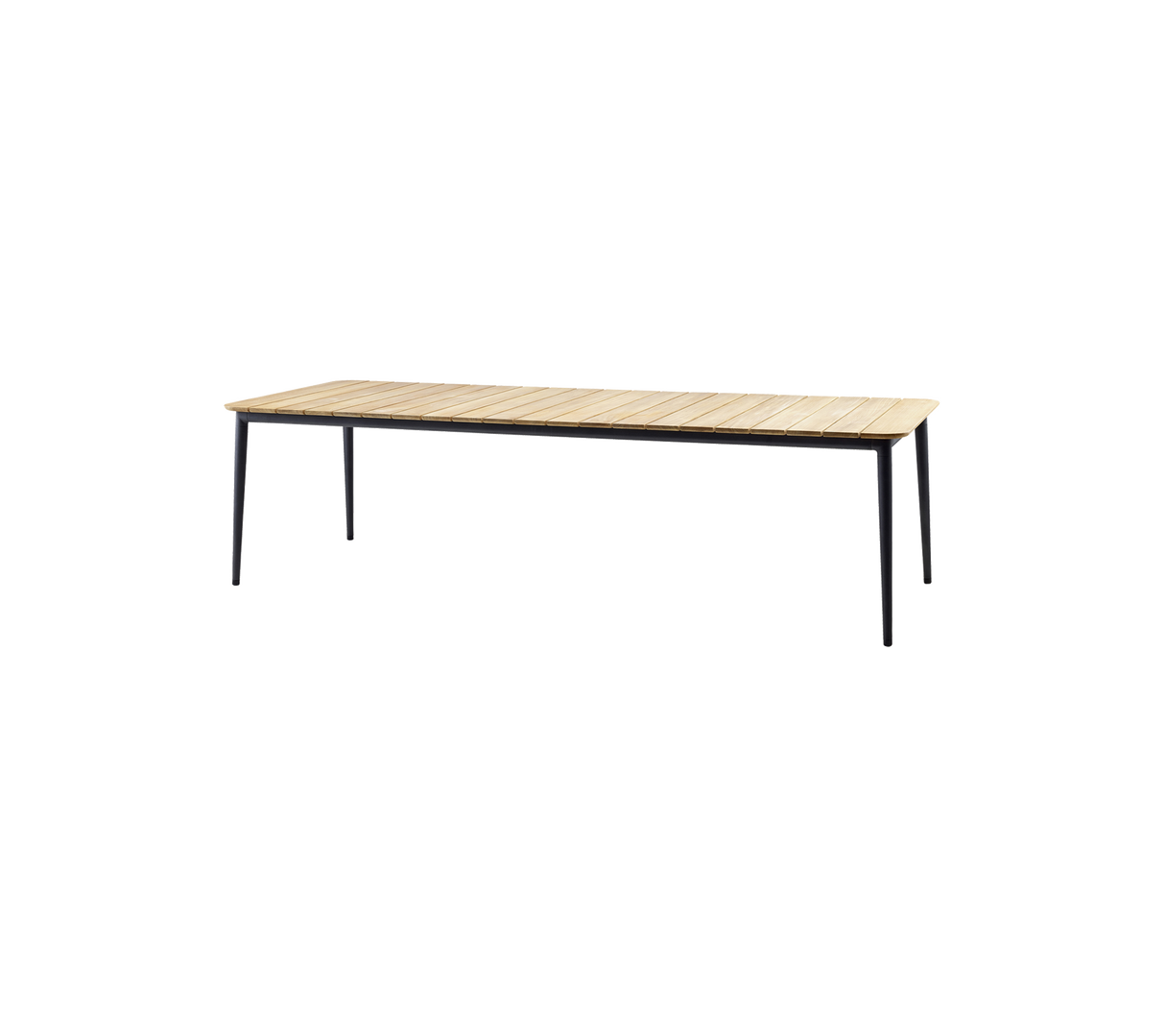 Core Outdoor Dining Table Teak Aluminium 274x90