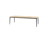 Core Outdoor Dining Table Teak Aluminium 274x90