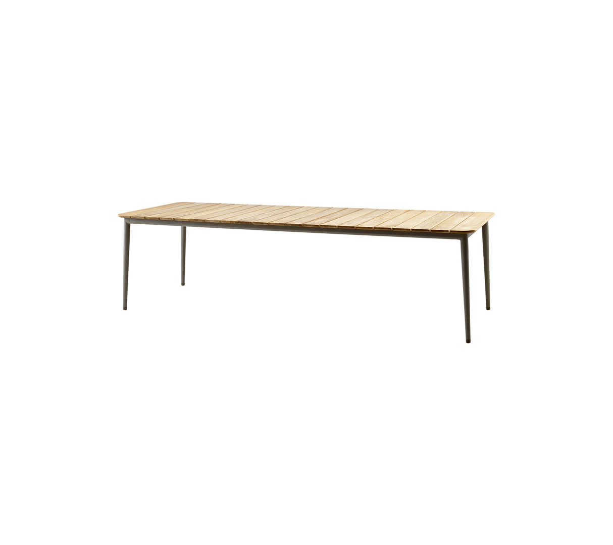 Core Outdoor Dining Table Teak Aluminium 274x90