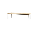 Core Outdoor Dining Table Teak Aluminium 274x90