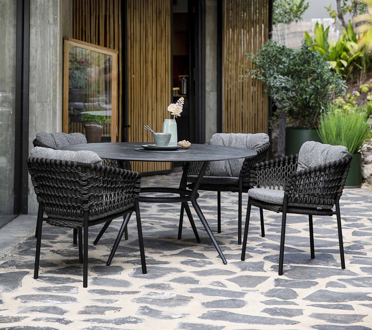 Ocean Stacking Woven Dining Armchair