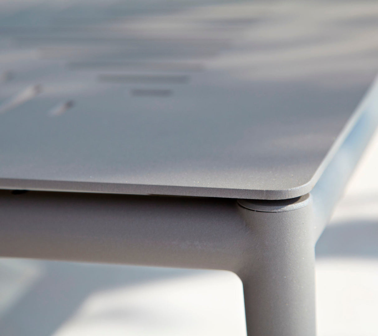 Conic Square Outdoor Coffee Table Aluminium