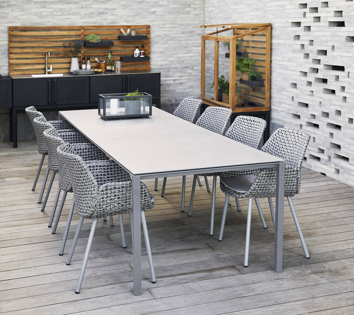 Pure 280 x 100 cm Outdoor Dining Table 5086AI-P280X100CA