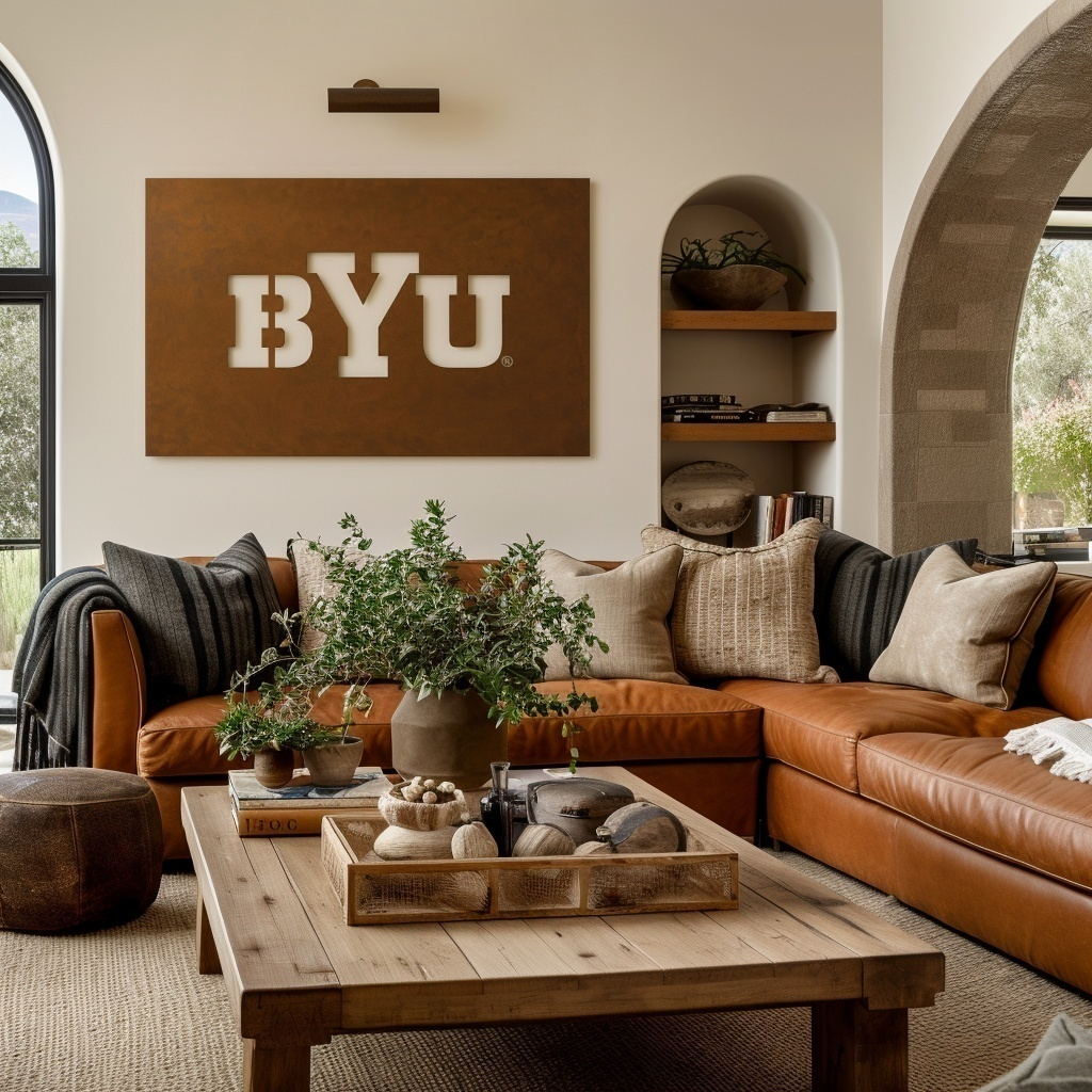 The BYU - Metal Wall Art - Landscape Umber