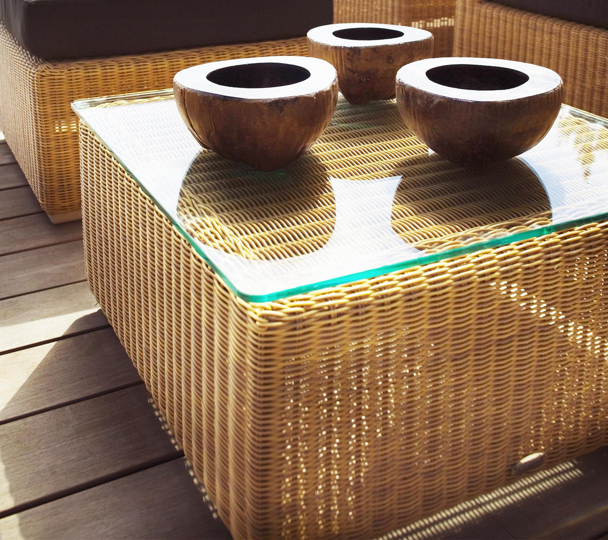 Cane-line Chester Outdoor Footstool Coffee Table