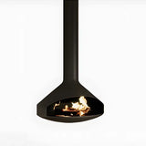 HearthArtSinn Shine 2 Luxury Hanging Trumpet-Shaped Real Fire Fireplace