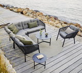 Ocean Soft Rope Left 2-Seater Outdoor Sectional Unit