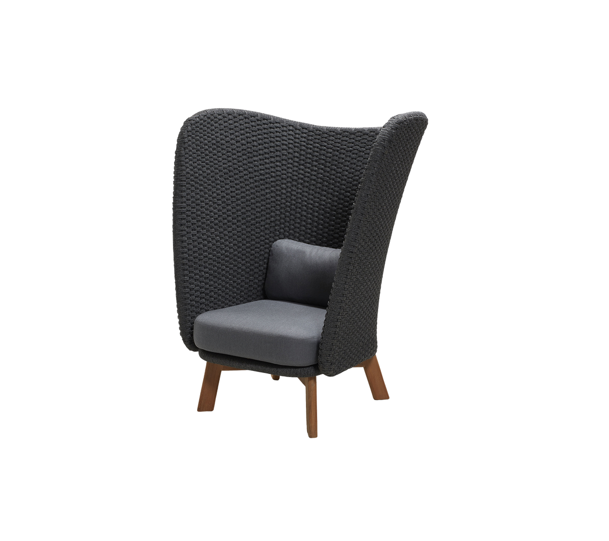 Peacock Wing Highback Outdoor Lounge Chair 5460RODGT