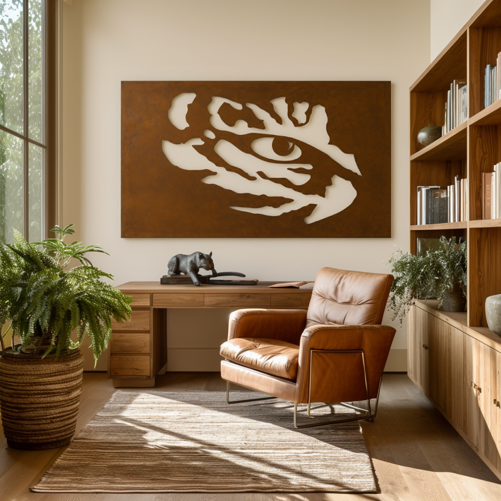 The Tiger Eye - Metal Wall Art - Landscape Umber