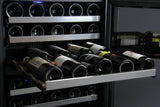 Allavino FlexCount Series 56 Bottle Single Zone Undercounter Wine Refrigerator with Stainless Steel Door Right Hinge VSWR56-1SR20