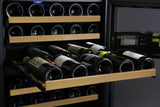 Allavino FlexCount Series 56 Bottle Single Zone Built-In Wine Refrigerator with Black Door Right Hinge VSWR56-1BR20