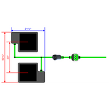 Alien Hydroponics EasyFeed 2 Pot 2 Row Kit
