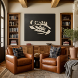 The Tiger Eye - Metal Wall Art - Square Forge