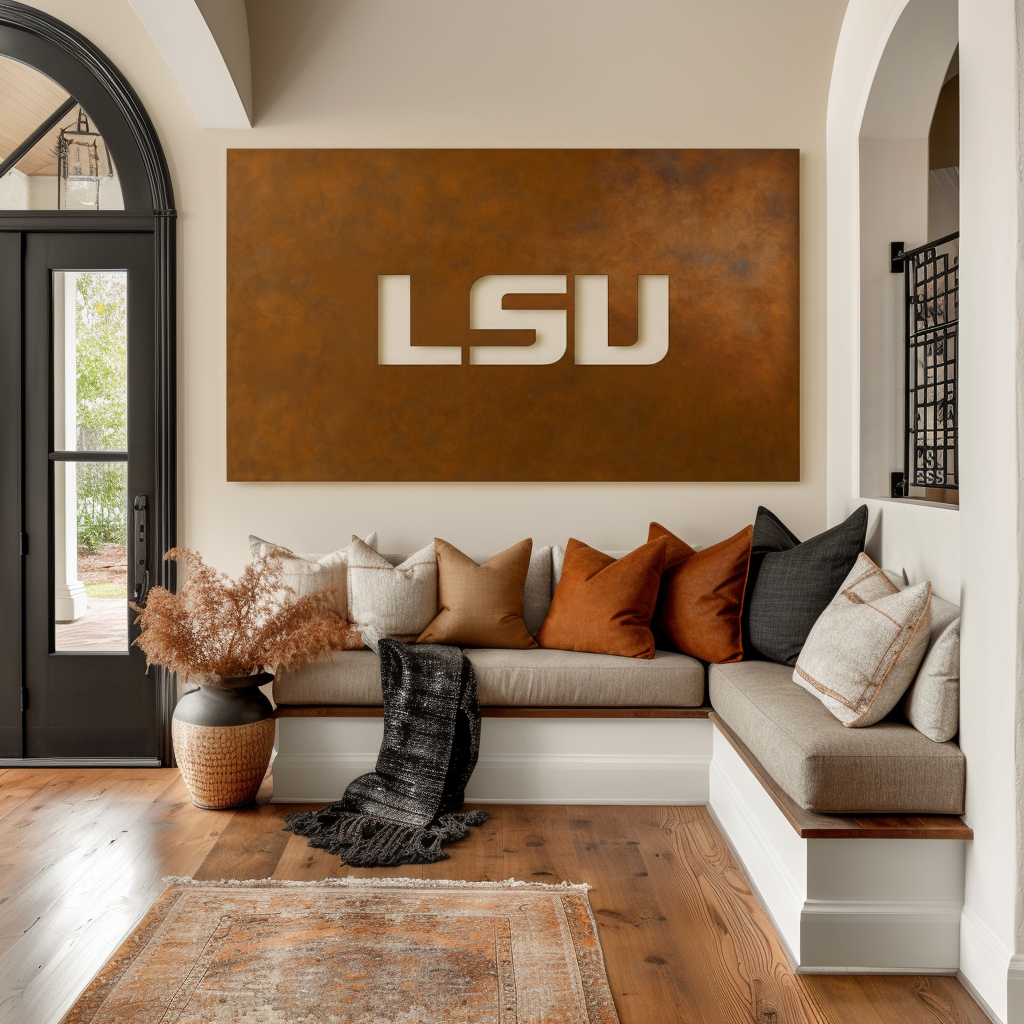 The LSU - Metal Wall Art - Landscape Umber
