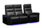 Valencia Monza Leather Home Theater Seating With Carbon Fiber Panel