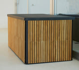 Combine Large Teak & Aluminium Cushion Storage Box 5709TAL