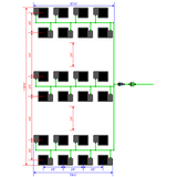 Alien Hydroponics EasyFeed 24 Pot 6 Row Kit