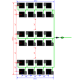 Alien Hydroponics EasyFeed 24 Pot 6 Row Kit