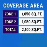 MRCOOL 55K 6‑Zone DIY Mini Split System w/ Two 24K Air Handlers & Two 25ft Pre‑Charged Line Sets DIYM255HPW05D06