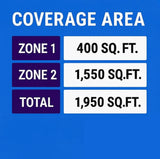 MRCOOL 55K 6-Zone DIY® Mini Split System w/ 9k + 36K Air  Handlers- two 25ft Pre- Charged Line Sets- DIYM255HPW01D07