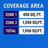 MRCOOL 55K 6-Zone DIY Mini Split System w/ 9K + 36K Air Handlers Two 16ft Pre-Charged Line Sets DIYM255HPW01D00