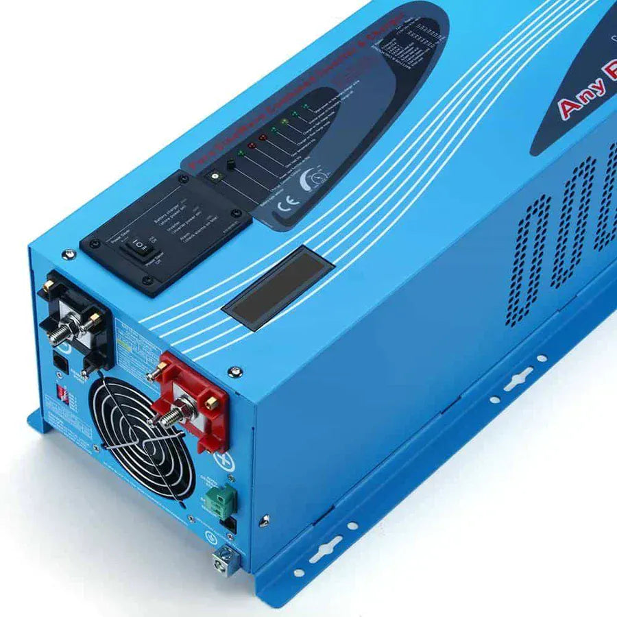 SunGoldPower 4000W Peak (12000W) DC 12V Pure Sine Wave Inverter With Charger