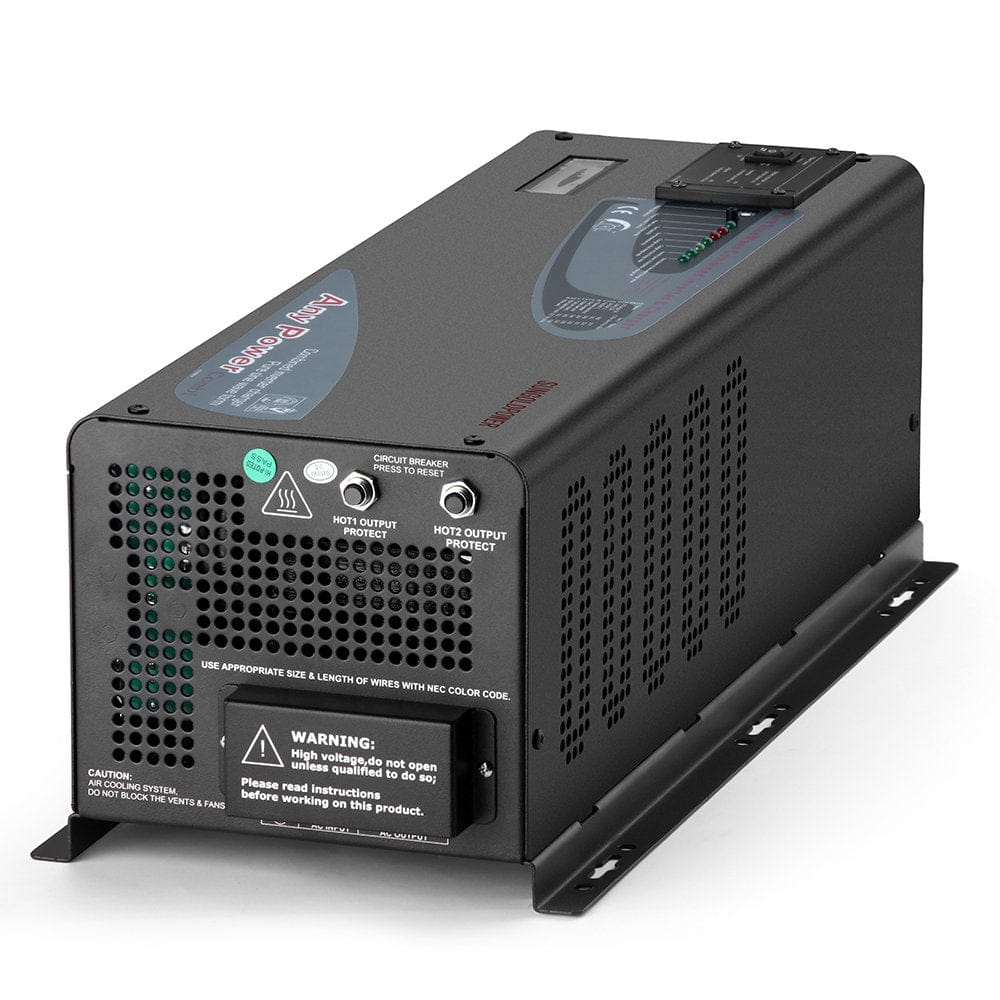 SunGoldPower 4000W Peak (12000W) DC 12V Split Phase Pure Sine Wave Inverter With Charger