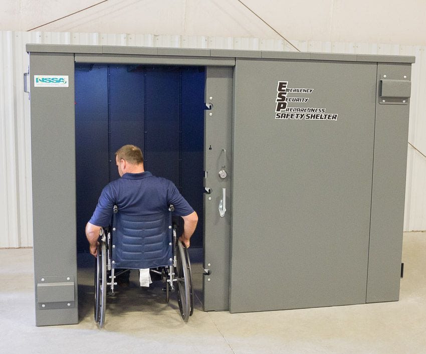 Swisher ESP Safety Shelter Wheelchair Accessible 20/12 Person