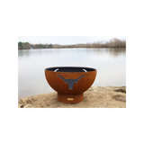 Fire Pit Art Long Horn Fire Pit