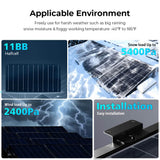 SunGoldPower 500W Mono Black PERC Solar Panel SG-500WM UL61730 CEC Listed