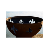 Fire Pit Art Fleur de Lis Fire Pit