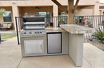 KoKoMo Grills 5 Burner Griddle Combo Drawer Fridge Built In BBQ Island Outdoor Kitchen