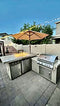 KoKoMo Grills 5 Burner Griddle Combo Drawer Fridge Built In BBQ Island Outdoor Kitchen
