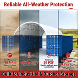 Single Truss Arch Storage Shelter 35.2′ × 39.9′ × 16.4′